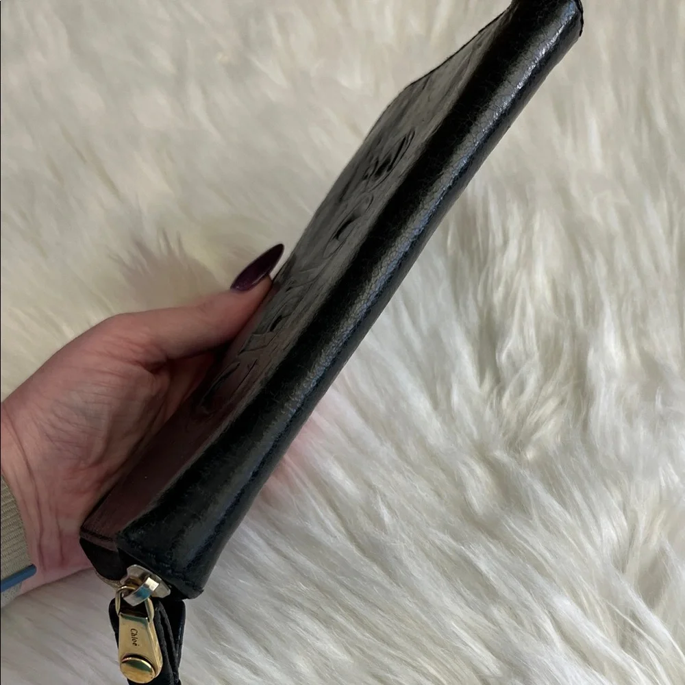 Chic Chloe Black Leather Long Wallet - Picture 4 of 14